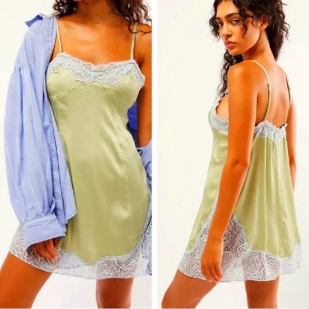 Free People Aries Rising mini slip dress in a size small. NWOT